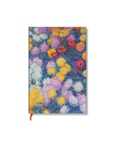 Paperblanks Тефтер Monet Chrysanthemums, Mini, широки редове, твърда корица, 88 листа 1570180956
