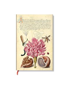 Paperblanks Тефтер Pink Carnation, Mini, широки редове, мека корица, 104 листа 1570180987