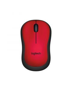 Logitech Мишка M220, безжична, безшумна, USB, 1000 dpi, червена