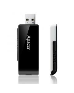 Apacer USB флаш памет AH350, USB 3.0, 8 GB, без лого, черна, 50 броя в опаковка