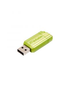 Verbatim USB флаш памет Pinstripe, USB 2.0, 64 GB, зелена
