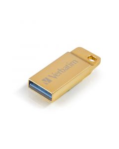 Verbatim USB флаш памет Metal Executive, USB 3.0, 32 GB, златиста