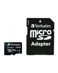 Verbatim Карта памет micro SDXC, 128 GB, с адаптер