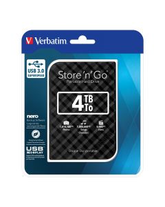 Verbatim Външен HDD твърд диск, USB 3.0, 4 TB