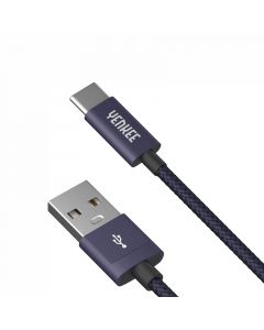 Yenkee Кабел 302 BE, USB-A Male към USB-C Male, 2 m, син