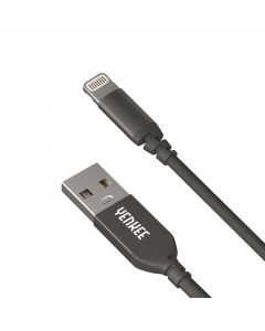 Yenkee Кабел 612 BK USB Male към Lightning Male, 2 m, черен