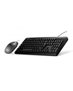 Wesdar Комплект - клавиатура и мишка V2, с кабел, черни