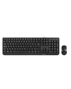 NGS Комплект - клавиатура и мишка Cocoa, с кабел, USB, черни