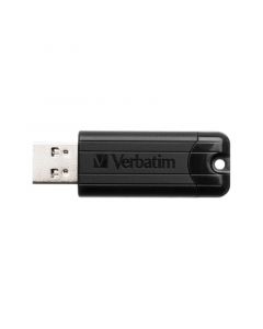 Verbatim USB флаш памет Pinstripe, USB 3.0, 128 GB, черна