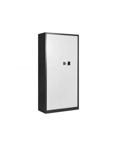 RFG Шкаф, метален, с електронно заключване, 90 х 42 х 185 cm, графит и бяло