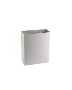 Dayco Кош за отпадъци, отворен, метален, 36 х 16 х 44 cm, 23 L, бял