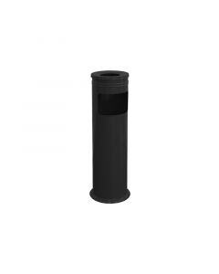 Dayco Кош за отпадъци, с пепелник, ø18 х 60 cm, 13 L, черен