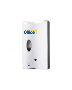 Office 1 Superstore Диспенсър за дезинфектант на гел, сензорен, 1 L, бял