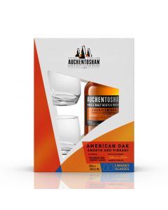 Auchentoshan American Oak Уиски, 40% vol, 700 ml, в комплект с 2 чаши