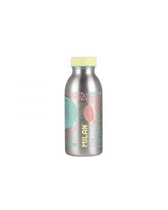 Milan Бутилка за вода Silver, изотермична, 354 ml, жълта
