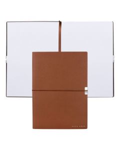 Hugo Boss Тефтер Elegance Storyline, бели листове, A5, цвят мед