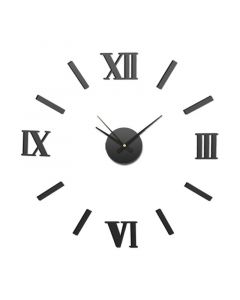Splendid Стенен часовник Sticker Romer, диаметър 60 cm, черен