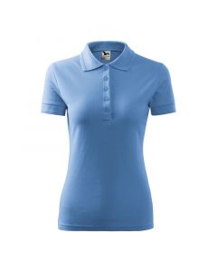 Malfini Дамска тениска Pique Polo 210, размер L, небесносиня