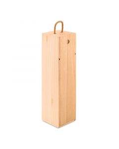 Кутия за вино Vinbox, дървена, с дръжка, 9.5 х 9.5 х 34.5 cm