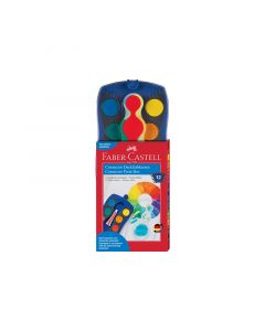 Faber-Castell Акварелни бои Connector, 12 цвята, синя палитра