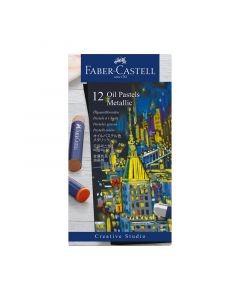 Faber-Castell Маслени пастели Creative Studio, металик, 12 цвята