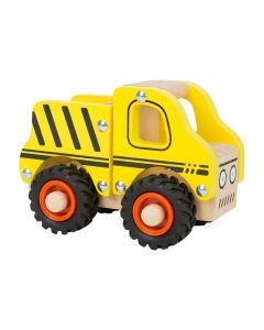 Small Foot Камион, дървен, жълт, 13 х 7 х 10 cm