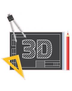 STEM Стикер, Дизайн и 3D прототипиране, комплект А5, 50 cm, стикер 8