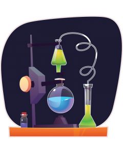 STEM Стикер, Природни науки - Химия, комплект H9, 100 cm, стикер 7