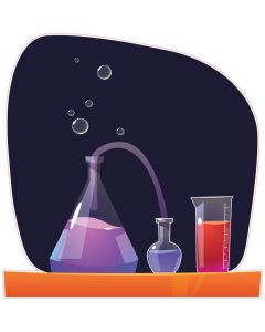 STEM Стикер, Природни науки - Химия, комплект H9, 150 cm, стикер 8