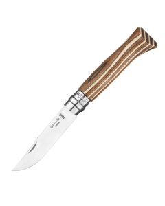 Сгъваем нож Opinel №8 Brown Laminated Birch, острие 8.5 см