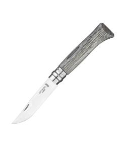 Сгъваем нож Opinel №8 Grey Laminated Birch, острие 8.5 см