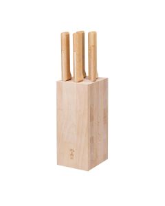 Комплект 5 кухненски ножа Opinel Parallele с дървена стойка