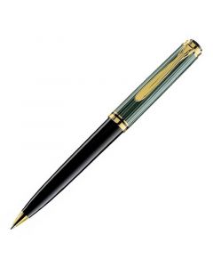 Химикалка Pelikan - Souveran 600 Series, Black/Green