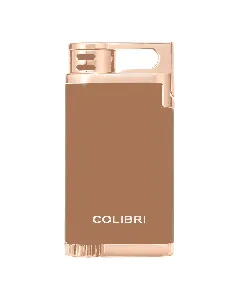 Запалка Colibri - Belmont II, единичен Jet пламък, розово злато-черна