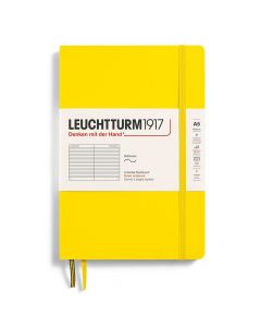 Тефтер A5 Leuchtturm1917 Notebook Classic Lemon, мека корица, Редове