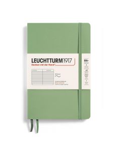Тефтер B6+ Leuchtturm1917 Notebook Paperback Sage, меки корици, Точки