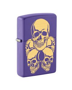 Запалка Zippo - Skulls Purple Matt