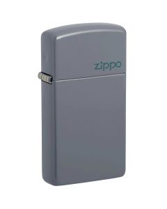 Запалка Zippo Slim Flat Grey Zippo Logo 49527ZL