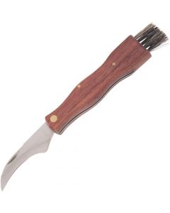 Сгъваем нож за гъби Haller - 83368, дървена дръжка с четка