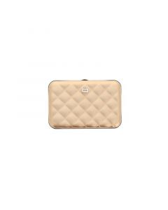 Дамски портфейл OGON Quilted Button, Rose Gold