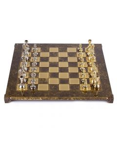 Луксозен шах Manopoulos - Staunton Brown, 36x36 см