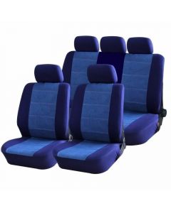 Комплект калъфи за седалки Vw Caddy - RoGroup Blue Jeans 9 части