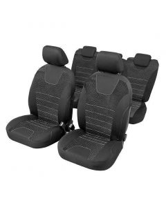 Индивидуални калъфи за автомобилни седалки 5 места Citroen Berlingo - RoGroup, черно