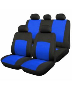 Комплект калъфи за седалки Vw Polo 6R - RoGroup Oxford син-черен 9 части