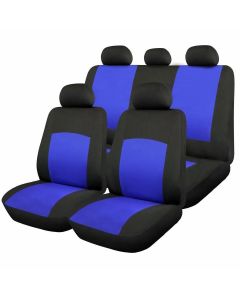 Комплект калъфи за седалки Fiat Doblo - RoGroup Oxford син-черен 9 части