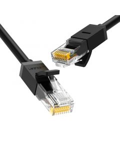 Мрежов кабел Ugreen 20159 Ethernet patchcord RJ45 Cat 6 UTP 1000Mbps 1м - черен