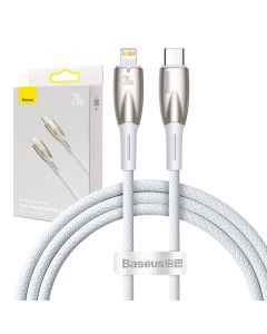 Кабел Baseus Glimmer fast charging USB-C към Lightning 20W 1м CADH000002 - бял
