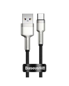 Кабел Baseus Cafule USB към USB-C 66W 0.25м CAKF000001 - черен