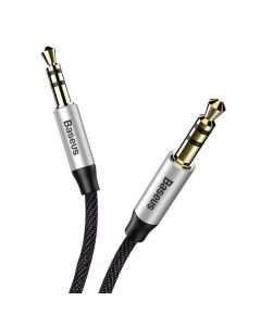 Аудио кабел Baseus Yiven M30 stereo AUX 3.5мм CAM30-CS1 150см сребристо-черен