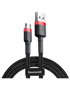 Кабел Baseus Cafule USB-A към MicroUSB, 2.4A, 1м, черен